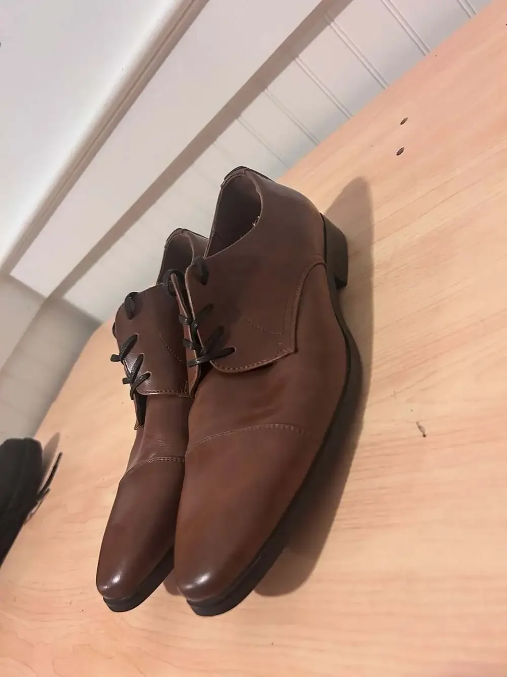 Call It Spring Cognac Cap Toe Derby Dress Shoes